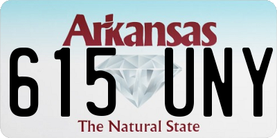 AR license plate 615UNY