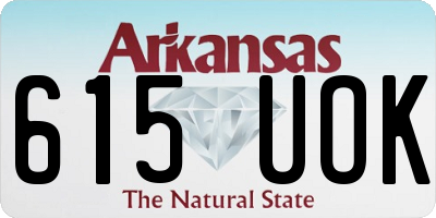 AR license plate 615UOK