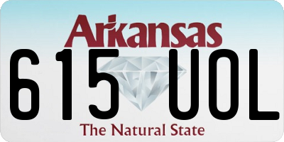 AR license plate 615UOL