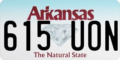 AR license plate 615UON