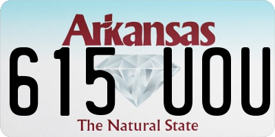 AR license plate 615UOU