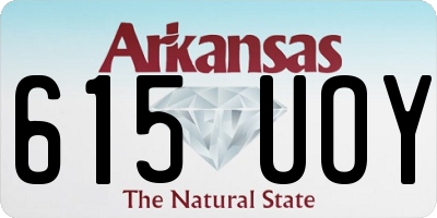 AR license plate 615UOY