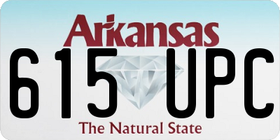 AR license plate 615UPC