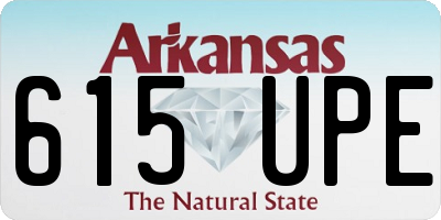 AR license plate 615UPE
