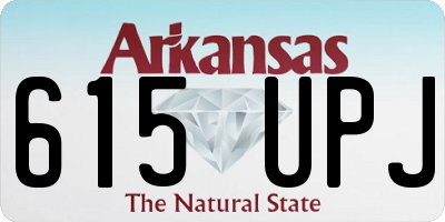 AR license plate 615UPJ