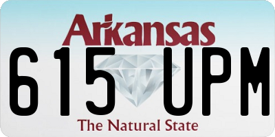 AR license plate 615UPM