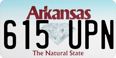 AR license plate 615UPN