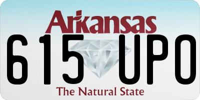AR license plate 615UPO