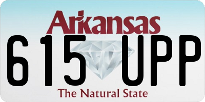 AR license plate 615UPP