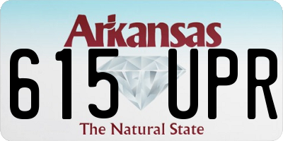 AR license plate 615UPR