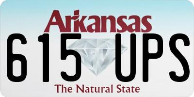 AR license plate 615UPS