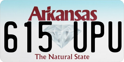 AR license plate 615UPU