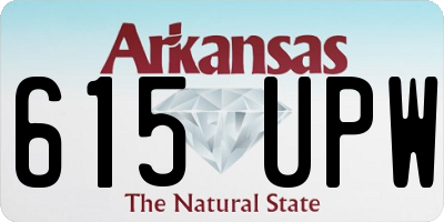 AR license plate 615UPW