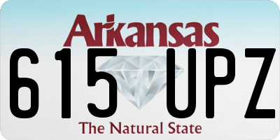 AR license plate 615UPZ