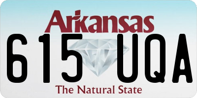 AR license plate 615UQA