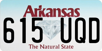 AR license plate 615UQD