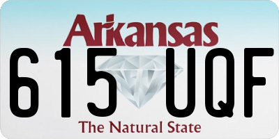 AR license plate 615UQF