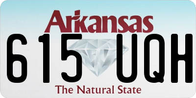 AR license plate 615UQH
