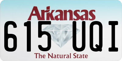 AR license plate 615UQI