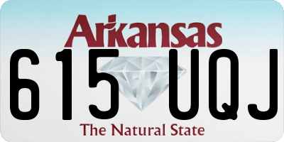 AR license plate 615UQJ