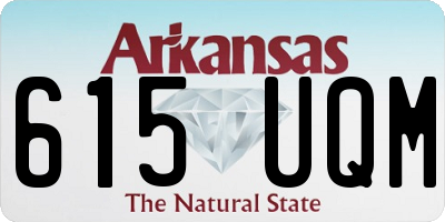 AR license plate 615UQM