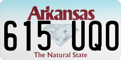 AR license plate 615UQO
