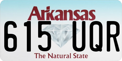 AR license plate 615UQR