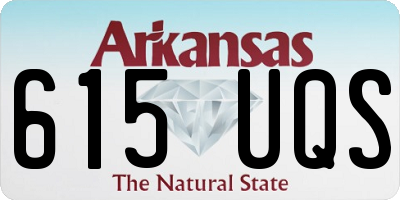AR license plate 615UQS