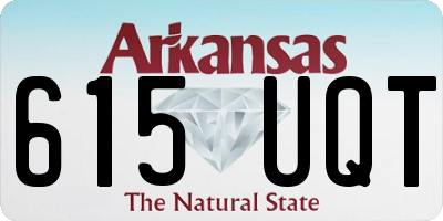 AR license plate 615UQT