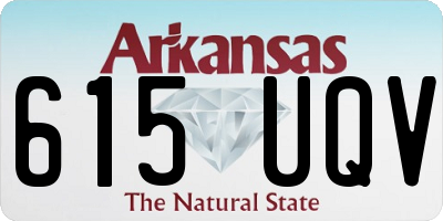 AR license plate 615UQV