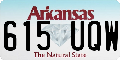 AR license plate 615UQW