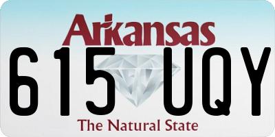 AR license plate 615UQY