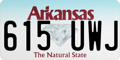 AR license plate 615UWJ