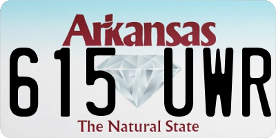 AR license plate 615UWR