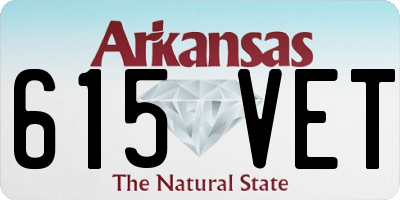 AR license plate 615VET