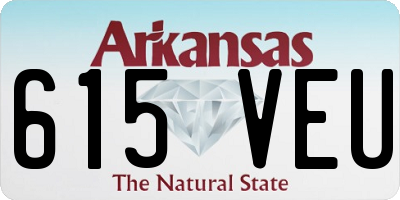 AR license plate 615VEU
