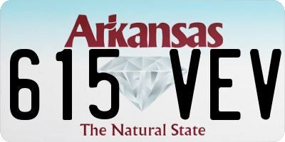 AR license plate 615VEV