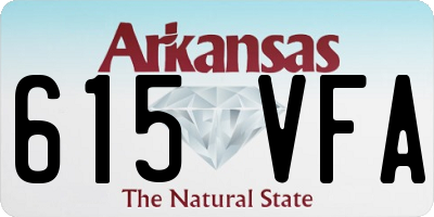 AR license plate 615VFA