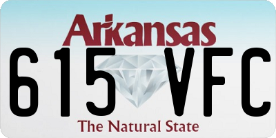 AR license plate 615VFC