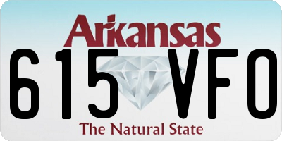 AR license plate 615VFO