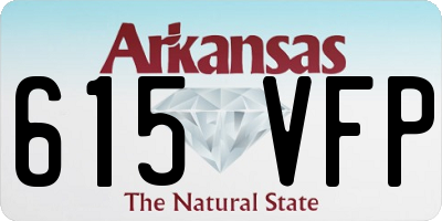 AR license plate 615VFP