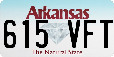 AR license plate 615VFT