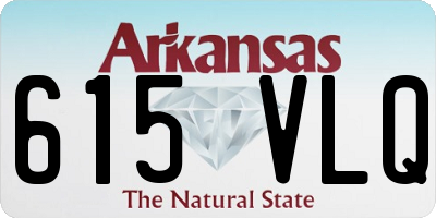 AR license plate 615VLQ