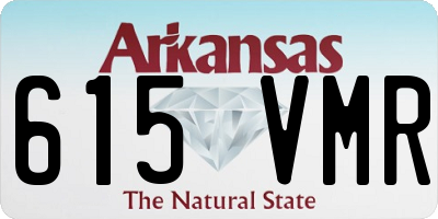 AR license plate 615VMR
