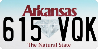 AR license plate 615VQK