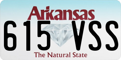 AR license plate 615VSS
