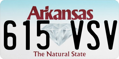 AR license plate 615VSV
