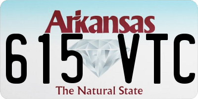 AR license plate 615VTC