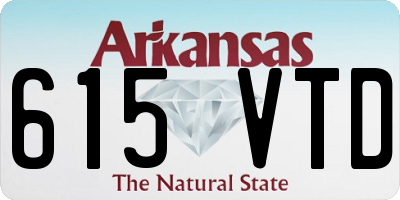 AR license plate 615VTD