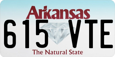 AR license plate 615VTE